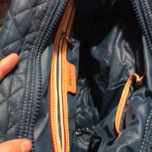 MZ Wallace Quilted Purse Bag Blue - Picture 6 of 10